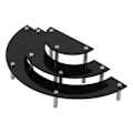 Miniatyrbillede 1 af 8: Akryl kage display stand kosmetisk cupcake dessert display rack holder til fest dekoration