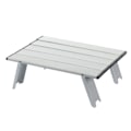 Miniatyrbillede 4 af 8: Lille Udendørs Foldsammenligning Bord Aluminium Legering Bærbar Camping Foldsammenligning Bord til Strand Picnic Sølv