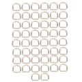 Pikkukuva 1 / 8: 50 kpl D-sormuksia Premium-rauta Tukeva Kestävä Haalistumaton Hieno laaja käyttökohde metalliset D-sormukset laukkuvaatteille Lompakko Kulta 2x11x11mm