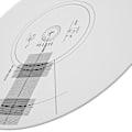 Miniatyrbild 3 av 8: Skivspelare Pickup Justerings Protractor Matta Förhindra Halkning Statisk Stötsäker Fonograf Protractor Justeringsverktyg