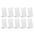 Miniatyrbilde 7 av 8: 10 stk Akryl Ørepynt Holder Organizer Ørepynt Smykker Oppbevaring Display Stativ Utstillingsvindu Øredobber Display Stativ Ørepynt Oppbevaring Hvit
