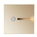 Miniatyrbillede 2 af 8: LED Bevægelsessensor Nattelys ABS Lille LED Induktionslampe til Sengeside Korridor Gang Guld