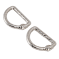 Miniatyrbild 3 av 8: 20 st Metall D-ringar Ouroboros Design Multifunktionell Zinklegering D-ringar Spänne för Handväska Bälte Plånbok DIY Hantverk