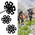 Miniatyrbillede 3 af 8: 6 stk. Trekking Pole Snebakker Udskiftning af vandrestave Tilbehør til sne, mudder og sand
