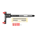 Miniatyrbilde 1 av 8: Arrow Measuring T-linjal Plast Nøyaktig Sammensatt Recurve Bow Tuning T-linjal for Bueskyting Svart