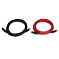 Pikkukuva 1 / 8: 2 kpl Aurinkopaneelien Jatkokaapeli 10AWG 6mm² Aurinkopaneelien Jatkokaapeli Nimellinen Jännite 1000V DC Punainen Musta 5m / 16.4ft