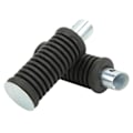 Miniatyrbillede 2 af 8: 2 stk. Fodstøtter Gummi Aluminium Legering Fodpedal Udskiftning til Baja MB165 MB200 Minicykler