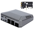 Miniatyrbilde 4 av 8: For Raspberry Pi 4B Kabinett Mini Datamaskin Aluminiumlegering Skall Innebygd Vifte Datatilbehør