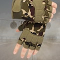 Miniatyrbillede 5 af 8: 2 stk. Faldskærmsudspringers Beskyttelseshandsker Camouflage Halvfingerhandsker Udendørs Motorcykel Cykling Handsker XL 21‑22cm/8.3‑8.7in