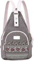 Mini Women's Sling Chest Bag Canvas Backpack