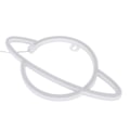 Miniatyrbillede 3 af 8: Planet Neon Skilt LED Natlampe Dekorativ Lys til Hjem Soveværelse Bar Bryllup Fødselsdagsfest Dekoration Blåt Lys