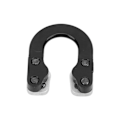 Miniatyrbillede 7 af 8: Bueskydning D Loop Compound Bue Metal D Loop med skruetrækkere Jagt Skydning Mål Tilbehør Sort