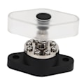 Miniatyrbillede 2 af 8: Fordelingsstudsforbindelsespost Sort 3/8 tommer 300A med Transparent Dæksel til Motor ATV Skib Elektrisk Udstyr
