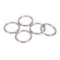 Miniatyrbilde 4 av 8: 5 stk 304 rustfritt stål runde O-ringer for flere formål sømløs sveising O-ring for yogaringer Hengekøye seiling dykking 5x30 mm