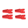 Miniatyrbilde 2 av 8: 4 stk RC-monterte aluminiumslegerings slitesterke robuste utskiftbare justeringstilbehør for 1/10 1/8 simulering klatring CarRed