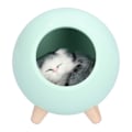 Miniatyrbillede 3 af 8: USB Atmosfære Lampe Børn Piger Soveværelse Sengebord Tegneserie LED Sovende Nattelys Varm LysGrøn