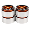 Miniatyrbild 6 av 8: 4 st 1.9 tum RC Hjulfälgar Aluminium CNC-bearbetade 1/10 RC Beadlock Hjulnav för Axial SCX10 90046 AXI 03007 REDCAT MST Orange