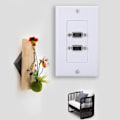 Miniatyrbilde 6 av 8: US 2-PORT VGA Socket Veggfeste Panel Adapter Veggkontakt