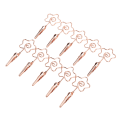 Miniatyrbillede 3 af 8: 10 stk. Navnekortclips Metal Dobbelt Hovedet Stærk Clip Robust Holdbar Bred Anvendelse Nummer Kort Holder Rose Guld