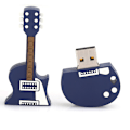 Miniatyrbillede 4 af 8: Hukommelseslager USB-drev Laptop Tilbehør PVC Guitarformet til Vista / OS X / Linux (64G)
