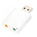 Miniatyrbilde 4 av 8: USB Lydkort 7.1 Kanal Driverfri Lydgrensesnitt Lydkortadapter for Bærbar PC