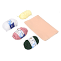 Miniatyrbillede 4 af 8: Håndstrikket Buket Materialesæt Fint Håndværk Kunstig Blomsterbuket Materialer DIY Garn Buket Kit til Pige Gave 6 Pink Tulipaner 3 Hvide