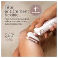 Pikkukuva 3 / 4: Sähkökivimittari - BRAUN - SILK EPIL 9 Flex - 2 nopeutta - Langaton - 50 min Vit / Roséguld