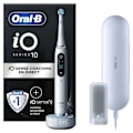 Miniatyrbillede 1 af 6: Oral-B Genopladelig elektrisk tandbørste iO 10 hvid, 1 hoved, 1 genopladeligt rejsetui, 1 iO Sense oplader Vit