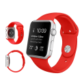 Miniatyrbild 1 av 8: Apple Watch 44 mm & 42 mm Silikonarmband Sport Röd