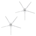 Miniatyrbild 2 av 7: Roborock Sidoborstar i Silikon 2-Pack Svart
