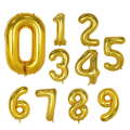 Miniatyrbild 2 av 4: Sifferballonger i Guld Large (100cm) 3
