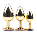 Miniatyrbild 4 av 5: Buttplug Metall 3 cm Guld