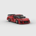 Miniatyrbild 4 av 5: Moc Superbil R8 412 Delar Racing Speed Champion Racer Byggklossar Kreativa Garageleksaker För Pojkar Presenter Leksaksbilar