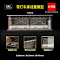 Miniatyrbild 1 av 5: 1:64 G FANS Bilgarage Diorama Modell Med LED-lampor Parkeringsplatser Stad DIY Modellset Kan Kombineras med Städer 710010