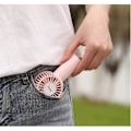 Miniatyrbild 4 av 5: Portable Mute uppladdningsbar handhållen fläkt (rosa)