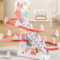 Miniatyrbild 3 av 5: Pingvin Race Set Litet Lekset LED Blinkande Ljus Racerbana Spelset penguin