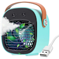 Miniatyrbillede 1 af 4: Bærbar vandkølingsventilator til kontor (blå)