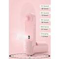 Pikkukuva 2 / 5: 3 in 1 mist -käsituuletin, kannettava minituuletin ladattavalla akulla, 3 säädettävää nopeutta, USB-matkapuhallin naisille