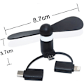 Pikkukuva 1 / 3: USB-minituuletin USB-virralla toimiva joustava minijäähdytystuuletin kannettavalle tietokoneelle, pöytäkoneelle, virtapankille