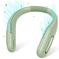 Pikkukuva 1 / 5: Kannettava USB-ladattava kaulatuuletin (vihreä)
