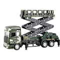 Miniatyrbild 1 av 5: Armylift Leksaksbil, Gjuten Liten Militärbil, Activearmy Lift Ljus- och Ljudeffekter Gåva, Lämplig För 3-8 År Gamla Pojkar Flickor A