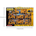 Miniatyrbild 3 av 4: 1 SET legeringskonstruktionsfordonsleksaker kran bulldozer grävmaskin gaffeltruckar pedagogiska leksaker för pojkar barn presenter A