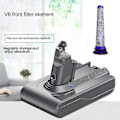 Miniatyrbild 2 av 5: Kompatibel med Dyson V6 Batteri 21.6V DC62 Tillbehör, Sladdlös Dammsugare, Kompatibel med V6 Sv04 Sv03 Dc58 Dc59 Dc61 Dc74