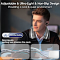 Pikkukuva 2 / 3: Upgrade Neck -tuuletin, 4 Turbo 4000 mAh, 360 säädettävä terätön kannettava kaulatuuletin, USB-ladattava jäähdytystuuletin, 3 nopeutta - valkoinen