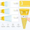 Miniatyrbild 3 av 5: 2020 Bärbar handhållen fläkt, USB-minificka hängande halsfläkt med glassform för utomhus- och inomhusaktiviteter på sommaren (mangogul)