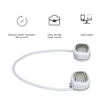 Pikkukuva 5 / 5: USB-ladattava terätön kaulatuuletin (valkoinen)