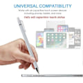 Miniatyrbild 3 av 5: Universal Stylus Penna Dubbla Mjuka Spetsar Skärm Kapacitiv Stylus Penna för Mobil Android Telefon Smart Penna Tillbehör WHITE