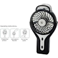 Pikkukuva 4 / 4: Mini Handheld USB Misting Fan, musta