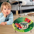 Miniatyrbild 4 av 5: Dinosaurieleksaker Flexibel Bana Byggsats för Barn 3 4 5 6 År och Uppåt 52 Delar