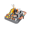 Miniatyrbild 1 av 3: Äventyrsracing Tågbana Leksaker Barn Hög Kvalitet Gray